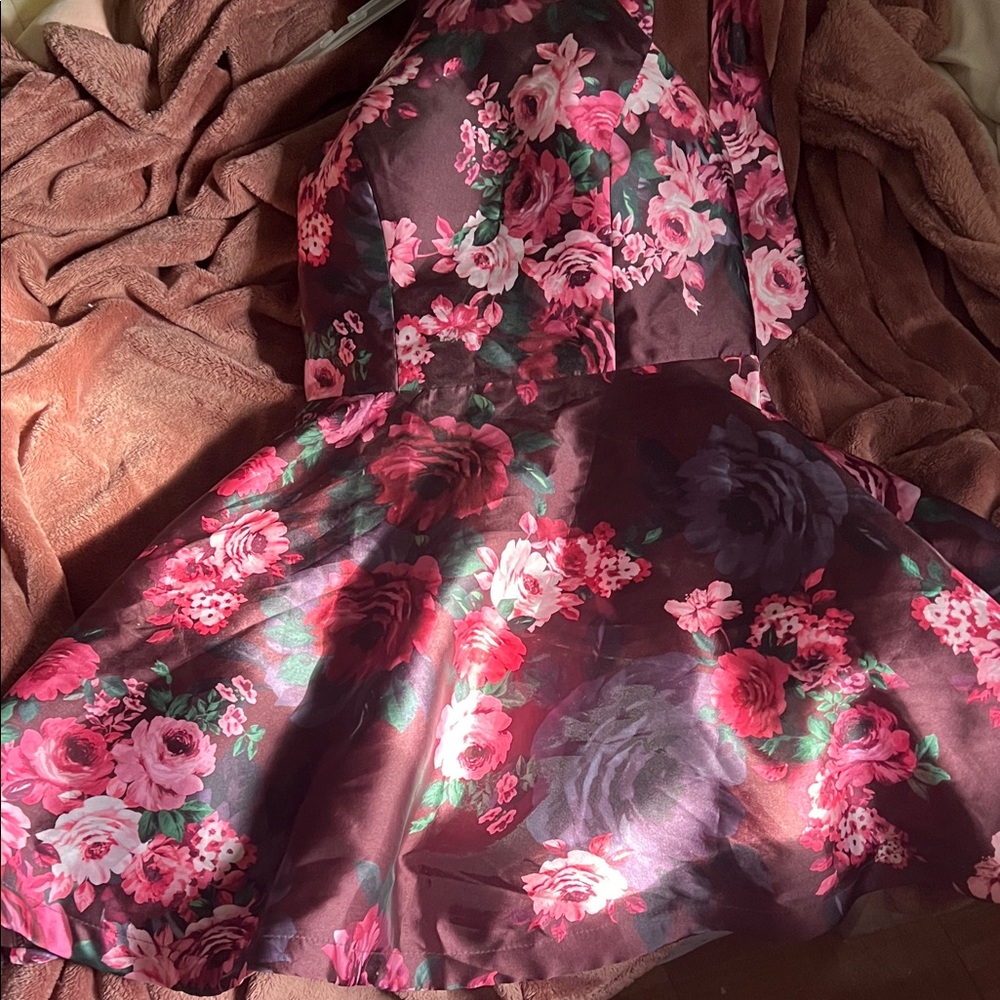 My Michelle Floral Dress - Pink and Purple